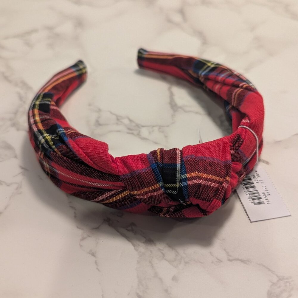 J.Crew Tartan Knot Headband
